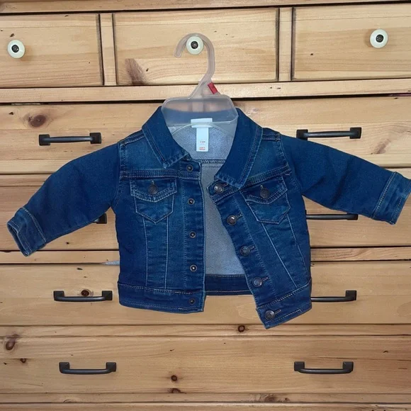 NWOT Cat & Jack Dark Blue Jean Jacket for Kids - Picture 1 of 1